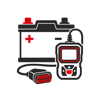 Battery and diagnostic scanner